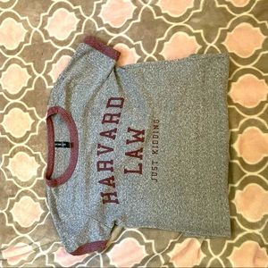 Harvard law joke shirt